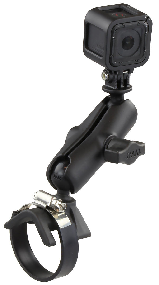 RAM Strap Clamp Mount with Universal Action Camera Adapter