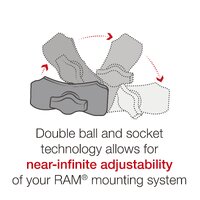 RAM Quick-Grip Phone Mount with RAM Tough-Strap Handlebar Base