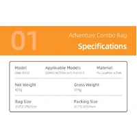 Sunnylife DJI Osmo Action 6 Adventure Combo Carrying Case (Black)