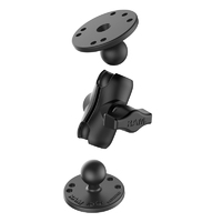 RAM® Universal Short Arm Double Ball Mount with Two Round Plates
