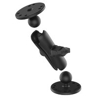 RAM Universal Double Ball Mount with Two Round Plates