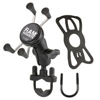 RAM X-Grip Phone Mount with Handlebar U-Bolt Base - Short