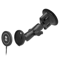 RAM Twist-Lock Suction Cup Mount with RAM® Qi2 15W Wireless Charger