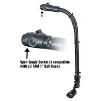 RAM Transducer Mount with 18" Aluminum Rod and Socket Arm