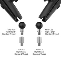 Tough-Mirror Kit with M10-1.25 Bases and M10-1.5 Adapters Long Arm