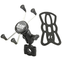 RAM X-Grip Large Phone Mount with Torque Medium Rail Base - Short Arm