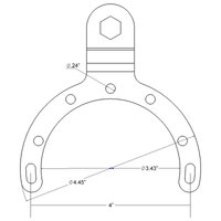 RAM Large Gas Tank Ball Base for Motorcycles