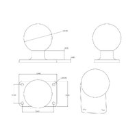 RAM Ball Base with 1.5" x 2.5" 4-Hole Pattern - D Size