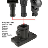 RAM Universal Adapt-A-Post 4-Hole Drill-Down Base