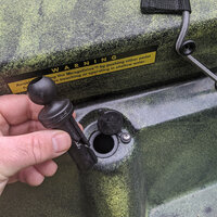 RAM Wedge Ball Adapter for Scotty and Hobie Sail Port Base - B Size