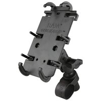 RAM Quick-Grip XL Phone Mount with RAM Tough-Strap Handlebar Base