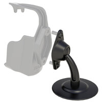 RAM Lil Buddy Adhesive Dash Mount with Diamond Plate
