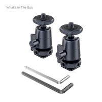 SmallRig Mini Ball Head with Removable Cold Shoe Twin Pack