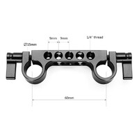 SmallRig Rail Block w/15mm Dual Rod Clamp 