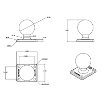 RAM Ball Adapter with AMPS Plate - C Size