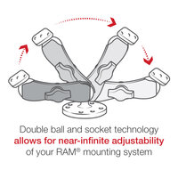 RAM Drill-Down Mount with Universal Belt Clip Cradle