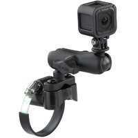 RAM Strap Clamp Roll Bar Mount with 1" Ball & GoPro® Hero Adapter