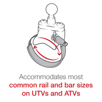 RAM X-Grip Large Phone Mount with ATV/UTV Rail Base