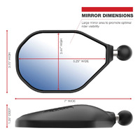 RAM Tough-Mirror Left & Right Mirrors with Ball