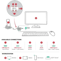 RAM GDS Hub With USB Type-C for Zebra Workstation Connect