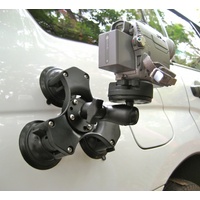 RAM Triple Suction Mount With 1.5" Ball and Base