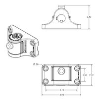 RAM Universal Adapt-A-Post Bulkhead Drill-Down Base