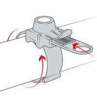 RAM EZ-Strap Rail Mount with Long RAM to Garmin Double Ball Adapter