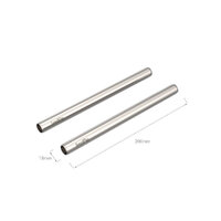 SmallRig 15mm Stainless Steel Rod - 20cm 8" (2pcs) - 3683 