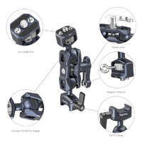 SmallRig Magic Arm with Dual Ball Heads(1/4"-20 Screw and NATO Clamp) - 3875