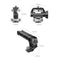 SmallRig Top Handle with Monitor Support Kit (Compatible with Cold Shoe) 5322