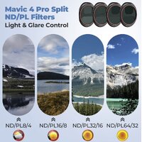 Freewell DJI Mavic 4 Pro ND/PL Filters 4 Pack - Bright Day