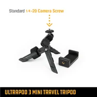 Pedco Ultrapod 3 Mini Travel Tripod w/ Phone Mount