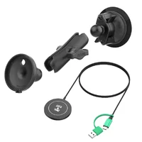 RAM Twist-Lock Suction Cup Mount with RAM® Qi2 15W Wireless Charger