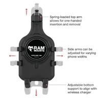 RAM Quick-Grip Pro Phone Mount with Twist-Lock Suction Cup - Medium