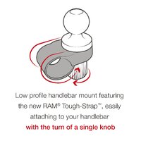 RAM Tough-Strap Handlebar Ball Base