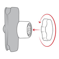 RAM Pin-Lock Security Knob for C Size Socket Arms