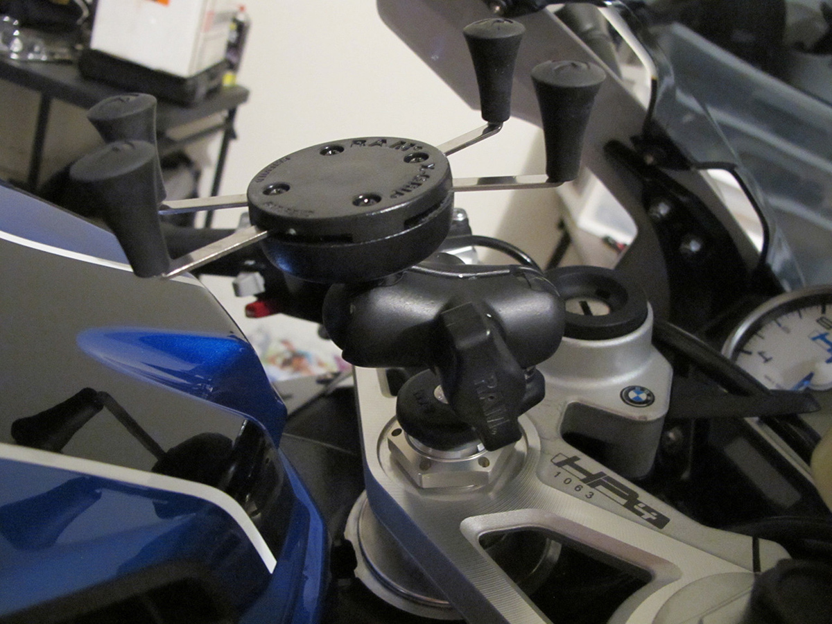 RAM Motorcycle Fork Stem Mount with 3inch arm for the TomTom XL 22 classic - XL Live - XL IQ Routes (SKU 7539) main image 0