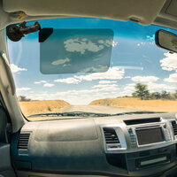 RAM Twist-Lock Suction Cup Mount with Swivel Socket Arm & Sun Visor
