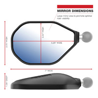 RAM Tough-Mirror Kit with M10-1.25 Bases - Long Arm