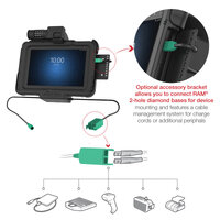 GDS Combo Locking Power + Dual USB Dock for Zebra ET5x 8.3" & 8.4"