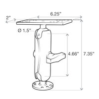 RAM Drill-Down Marine Electronic Mount