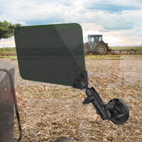 RAM Twist-Lock Suction Cup Mount with Swivel Socket Arm & Sun Visor