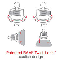 RAM Twist-Lock Suction Cup Mount for SPOT Gen4