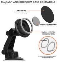 ROKFORM Magnetic Windshield Suction Mount - MagSafe Compatible