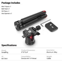 SmallRig Tabletop Mini Tripod w/Panoramic Ballhead BUT2664