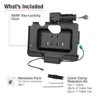 RAM Key-Locking Power + Data Dock for Tab Active5 Pro & 4 Pro
