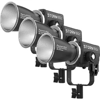 Aputure Storm 80c 3 Head Kit Inc Rolling Carry Case