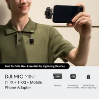DJI Mic Mini (1 TX + 1 RX) + Mobile Phone Adapter
