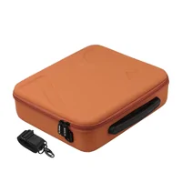 Sunnylife PU Leather DJI Flip Fly More Combo Case with Shoulder Strap - Orange