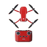 PVC Sticker Set for DJI Mavic MINI 2 (Red Carbon Fibre Pattern)